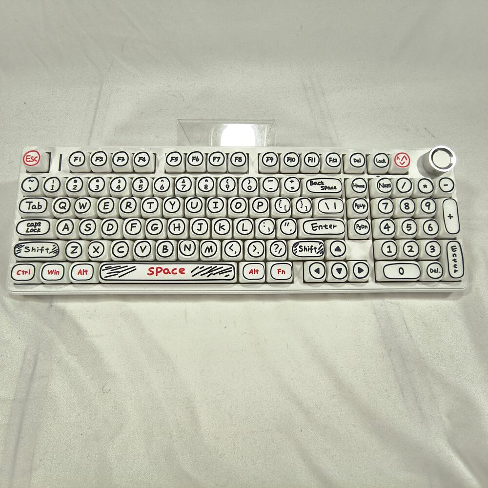 EPOMAKER X Aula F99 PRO Wireless Gaming Keyboard Custom Key Caps White RGB
